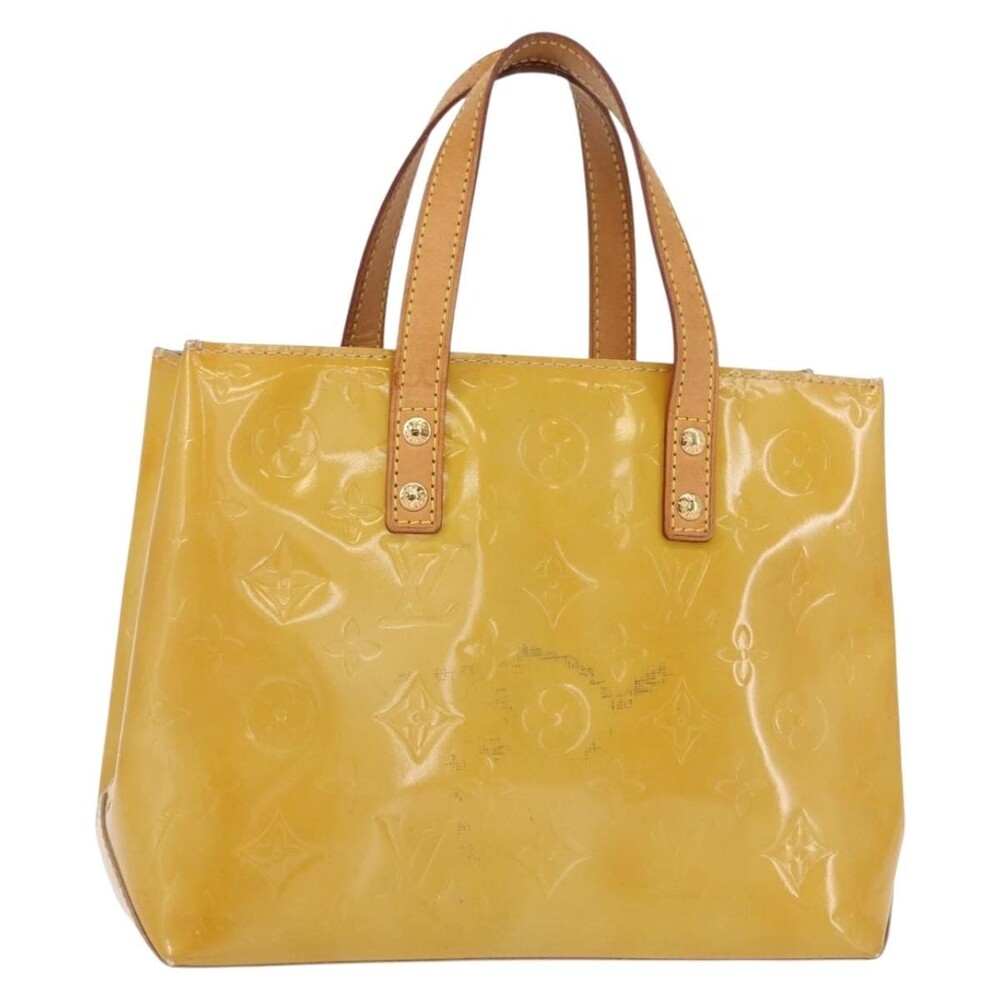 Louis Vuitton Monogram Vernis Reade PM Handbag Beige